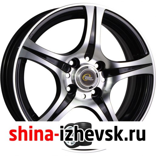 Колесный диск CrossStreet Y3159 6xR15 4×114.3 ET45 DIA73.1 черный полностью полированный в Ижевске